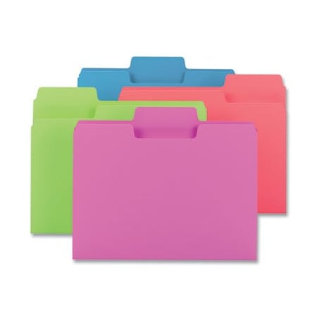 Smead FOLDER, 1TAB, LTR, 24, AST 11957